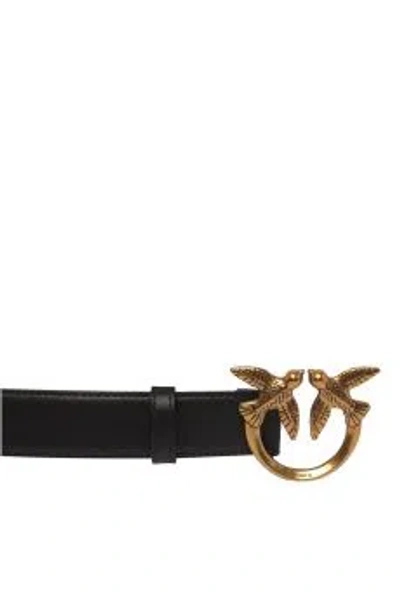 Pinko Love Berry Belt In Black