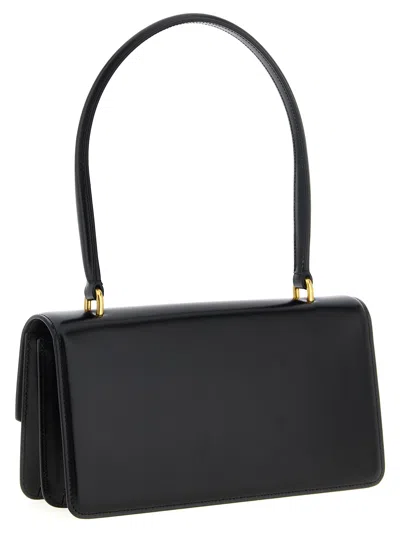Valentino Vain Bag With Handle In Leather In Black