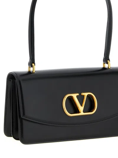 Valentino Vain Bag With Handle In Leather In Black