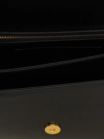 Valentino Vain Bag With Handle In Leather In Black