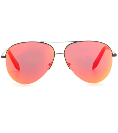 Victoria Beckham Classic Victoria Mirrored Sunglasses In Blaze