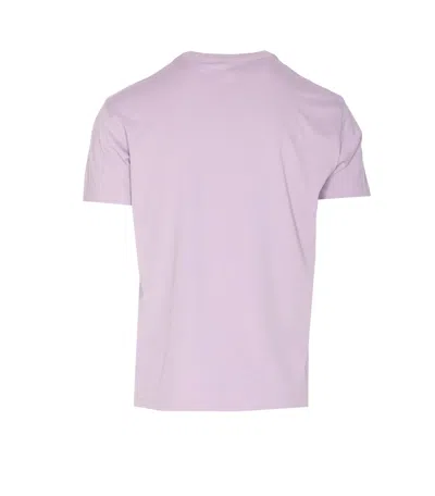 Tom Ford Cotton Blend Crewneck T-shirt In Purple