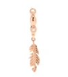 STONE PARIS Tiny Hoop 18kt rose gold and diamond earring