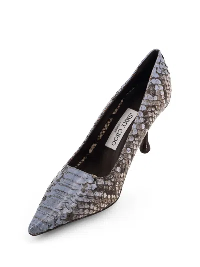 Jimmy Choo Ixia 80 Python Print Leather Pumps In Brown