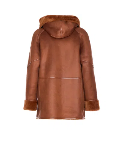 Urbancode Reversible Faux Fur Jacket In Brown