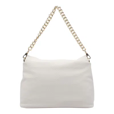 Liu •jo Textured Chain Strap Shoulder Bag In White