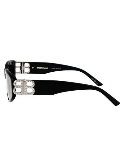 Balenciaga Eyewear Rectangular Frame Sunglasses In Black