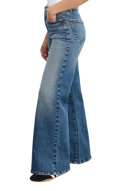 Good American Soft Tech Good Petite Palazzo Jeans In Indigo986 In Purple