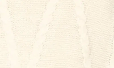 Gibsonlook Cable Stitch Sleeveless Turtleneck Sweater In Neutral