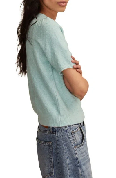 Lucky Brand Women's Cloud Soft Puff Sleeve Sweater T-shirt In Blue