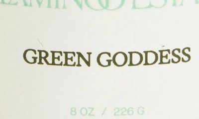 Flamingo Estate Green Goddess Candle 8 Oz. In Green