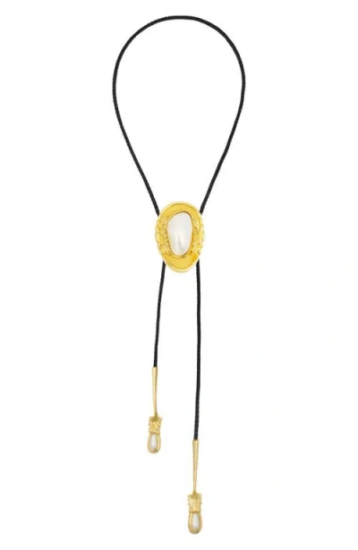 Petit Moments Dolly Bolo Tie Necklace In Gold