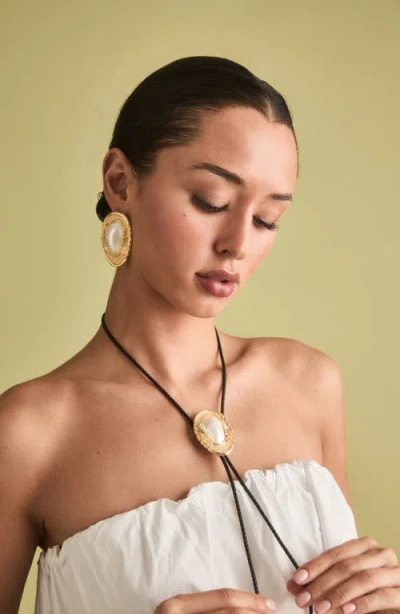 Petit Moments Dolly Bolo Tie Necklace In Gold
