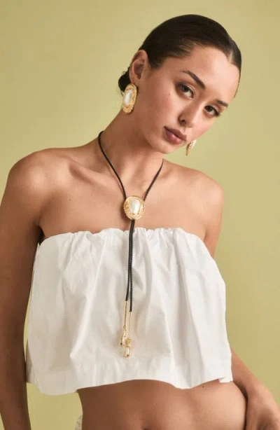 Petit Moments Dolly Bolo Tie Necklace In Gold
