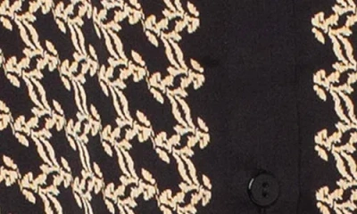 Liverpool Los Angeles Abstract Print Button-up Shirt In Brown