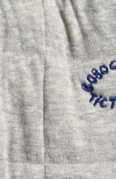 Bobo Choses Quilted Knee-patch Track Pants In Gray