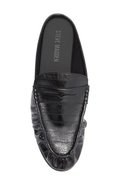 Steve Madden Rafe Loafer Mule In Black