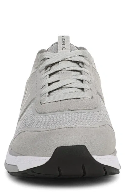 Vionic Wide Width Walk Stride Knit Sneaker In Gray