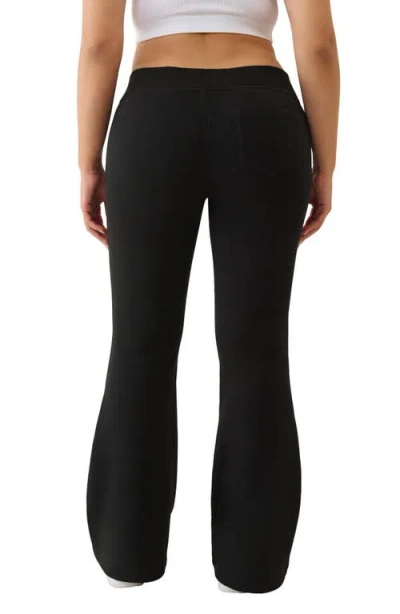 True Religion Flare Leg Sweatpants In Black