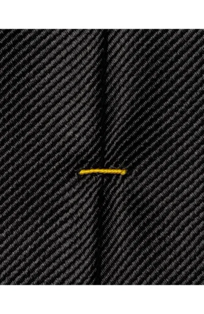 Eton Solid Silk Twill Tie In Black