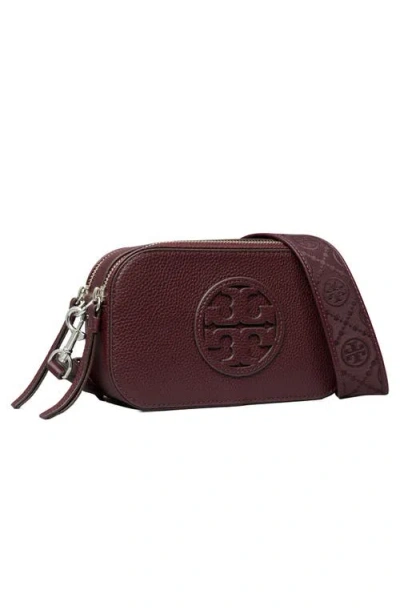 Tory Burch Miller Mini Crossbody Bag Dark Carmine In Red