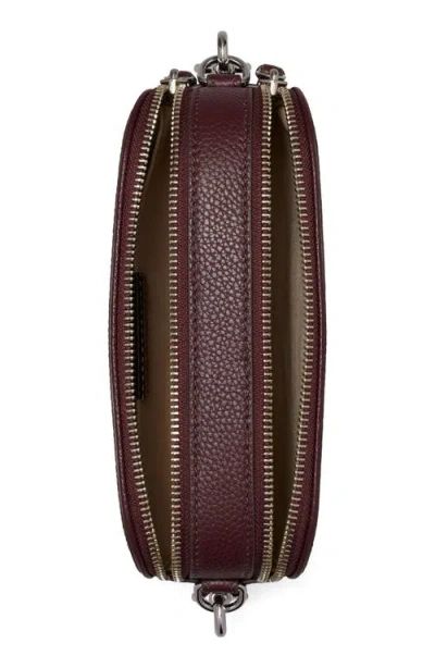 Tory Burch Miller Mini Crossbody Bag Dark Carmine In Red