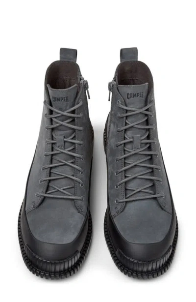 Camper Pix Lace-up Boot In Gray