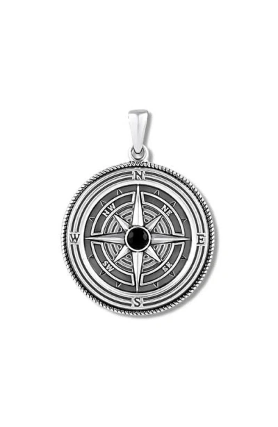 Vincero Compass Pendant Necklace In Silver