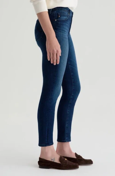 Ag Prima Low Rise Cigarette Ankle Jeans In Epilogue In Blue