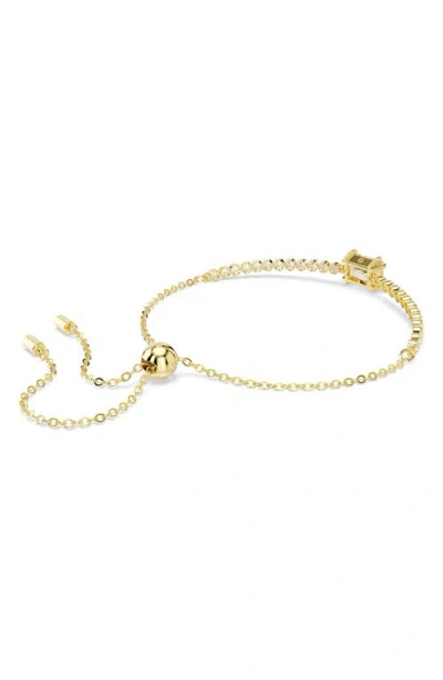 Swarovski Matrix Tennis Bracelet In Gold