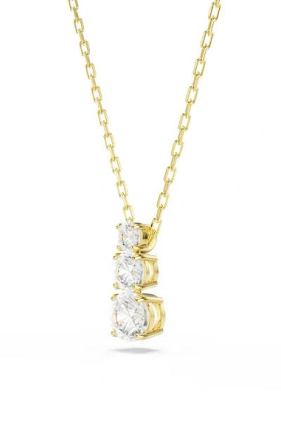 Swarovski Stilla Attract Pendant In Gold