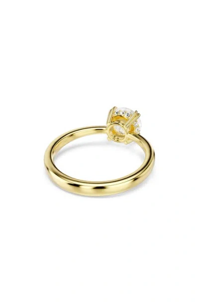 Swarovski Stilla Attract Cocktail Gold-tone Plated Ring