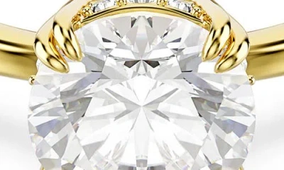 Swarovski Stilla Attract Cocktail Gold-tone Plated Ring