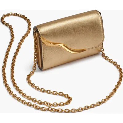 Donna Karan Women's Malverne Metallic String Wallet In Gold