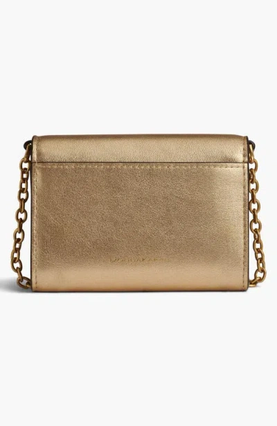 Donna Karan Women's Malverne Metallic String Wallet In Gold