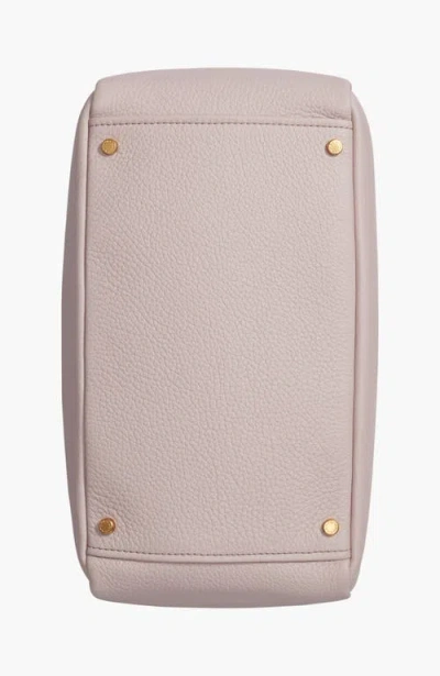 Donna Karan Amagansett Soft-rolled Leather Shoulder With Sculpted Magnet Closure In Gray