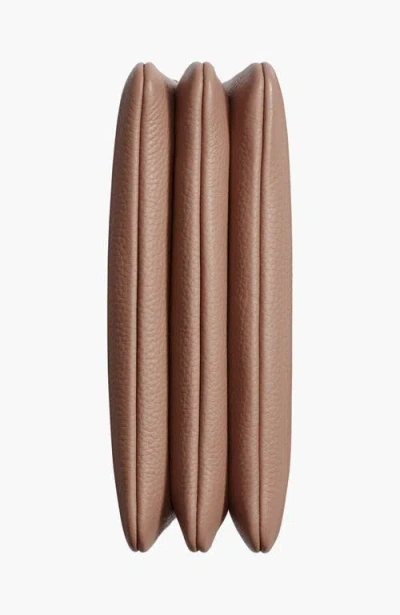 Donna Karan Glenwood Leather Shoulder With Tassel Detail In Brown