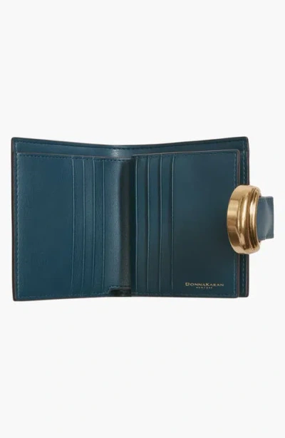 Donna Karan New York Valley Stream Small Wallet In Green