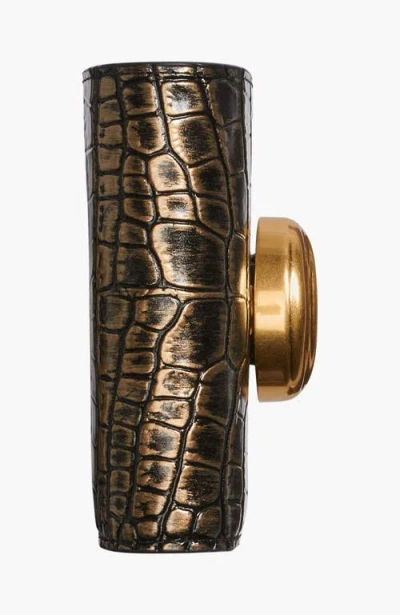 Donna Karan Women's Valley Stream Metallic Croco Small Wallet In Brown