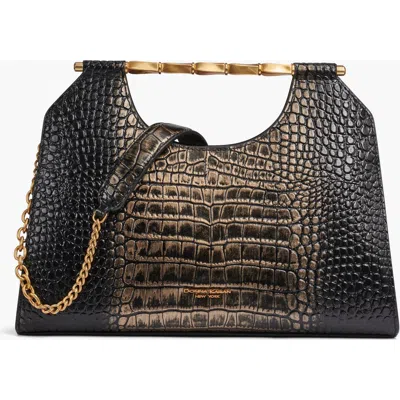 Donna Karan Women's Commack Metallic Croco Clutch In Multi