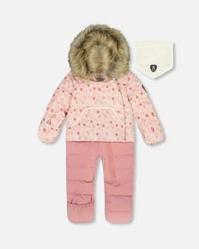 Deux Par Deux One-piece Snug Snowsuit Designed For Car Seat In Multi
