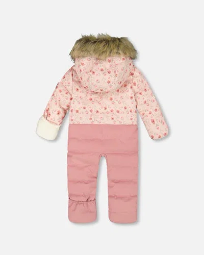 Deux Par Deux One-piece Snug Snowsuit Designed For Car Seat In Multi