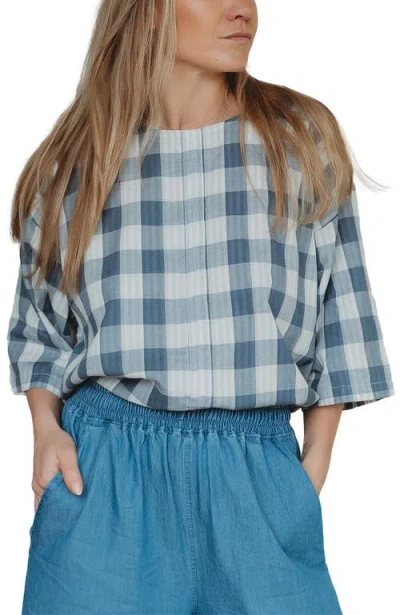 Turtledove London Organic Cotton Doris Tie Back Top In Multi