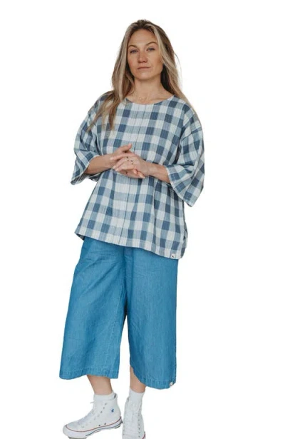 Turtledove London Organic Cotton Doris Tie Back Top In Multi