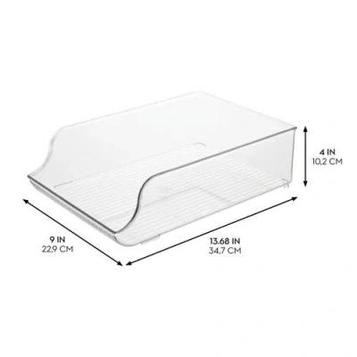 Idesign Set Of 3 Water Bottle Organizer And Soda Can Dispenser In Transparent