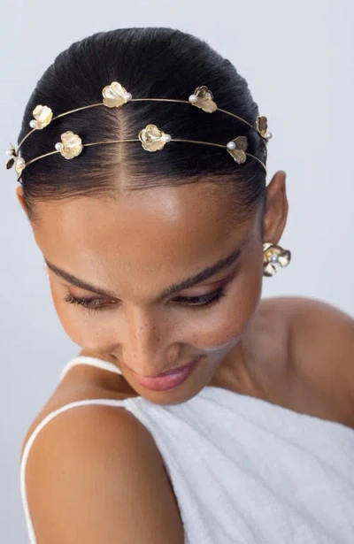 Epona Valley Double Venus Headband In Gold