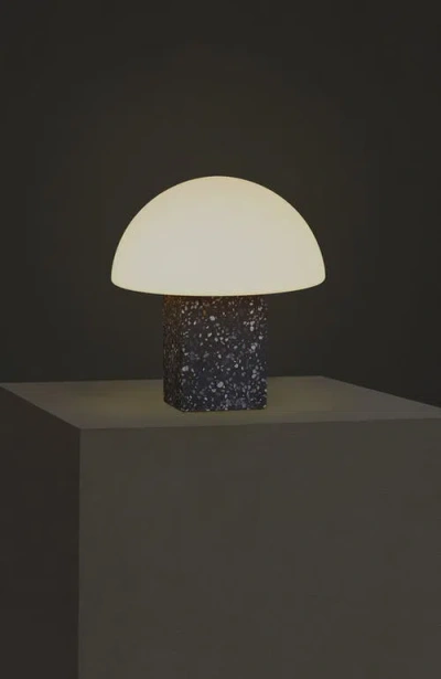 Brightech Gavin 10" Modern Speckled Concrete Led Desk Lamp In Gray