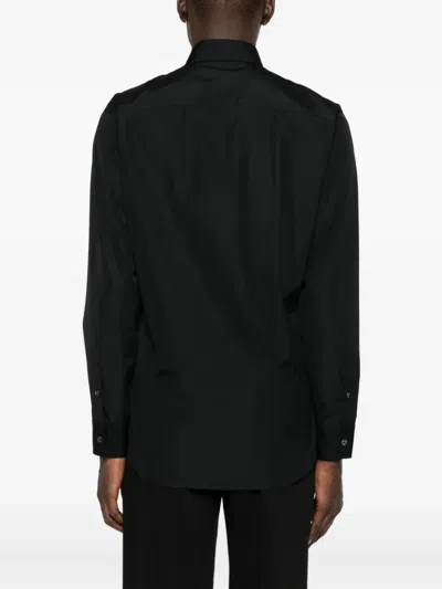 Dsquared2 Logo-detail Cotton Shirt In Black