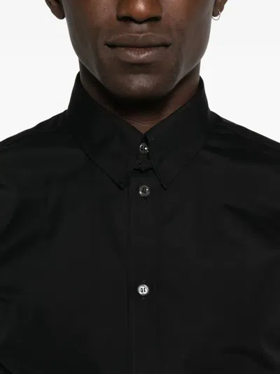 Dsquared2 Logo-detail Cotton Shirt In Black