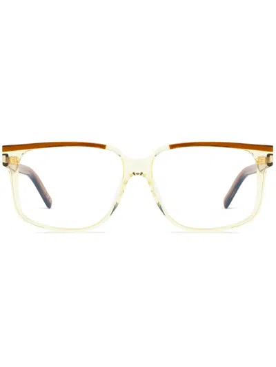 Saint Laurent Wayfarer-frame Glasses In Transparent